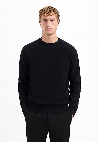 NO EXCESS V-Ausschnitt-Pullover No Excess Waffelstrickpullover günstig online kaufen