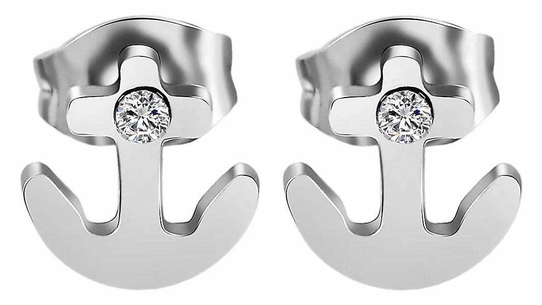 Adelia´s Paar Ohrhänger "Damen Ohrringe – Ohrstecker aus Edelstahl mit Stra günstig online kaufen