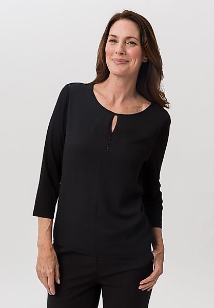 FRANK WALDER Blusenshirt im raffinierten Materialmix günstig online kaufen