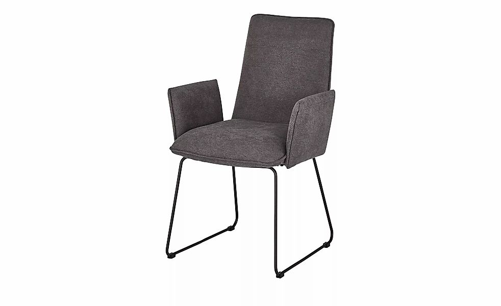 Kufenstuhl   Helge ¦ grau ¦ Maße (cm): B: 60 H: 93 T: 63.0 Stühle > Esszimm günstig online kaufen