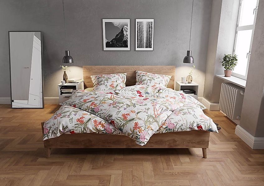 BETTWAESCHE-MIT-STIL Bettwäsche Mako Satin Bettwäsche Tropical günstig online kaufen