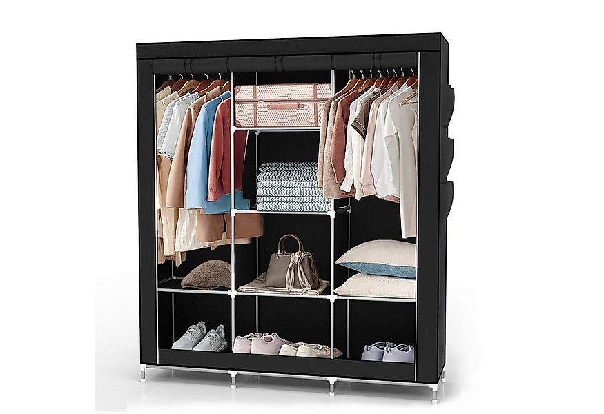 Intirilife Kleiderschrank (1-St) Stoffschrank Kleiderschrank mit Kleidersta günstig online kaufen