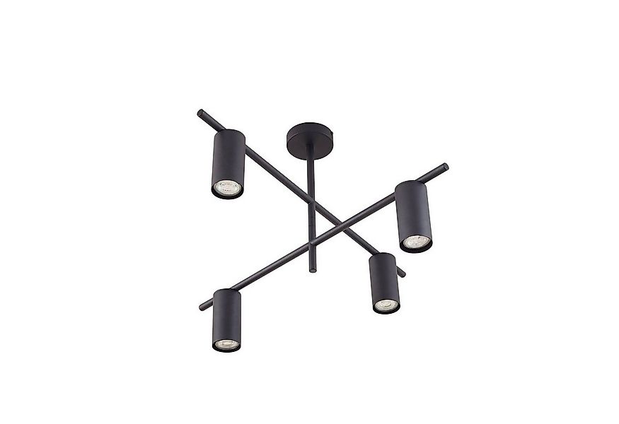 Lindby Deckenleuchten Marilou, Metall, Schwarz IP20, 1 x 10 W LED günstig online kaufen