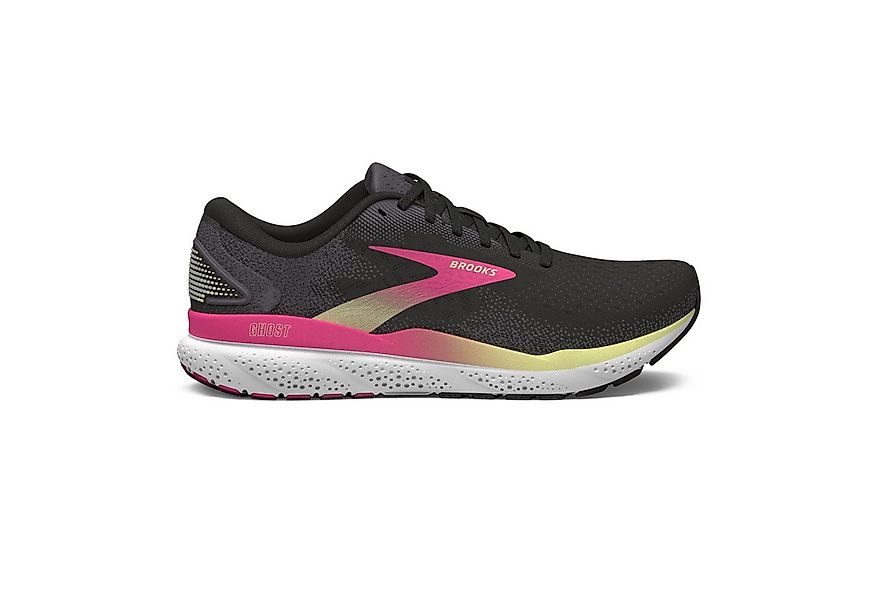 Brooks Ghost 16 - Damen Laufschuh - Narrow-Breite - Black/Pink/Yellow Laufs günstig online kaufen