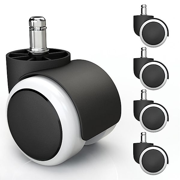 Vendix Stuhlrolle 5x Hartbodenrollen 10mm mit günstig online kaufen