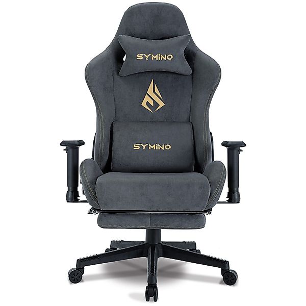 symino Gaming-Stuhl Premium Alcantara Stoff, ergonomischer, günstig online kaufen