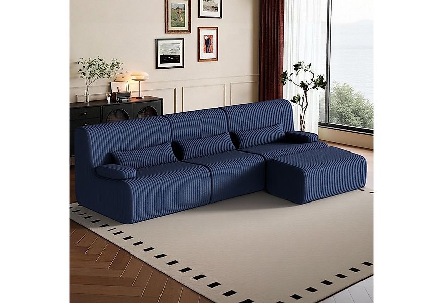 Lexzurn Ecksofa Ecksofa mit Schlaffunktion L-Form, Sofa günstig online kaufen