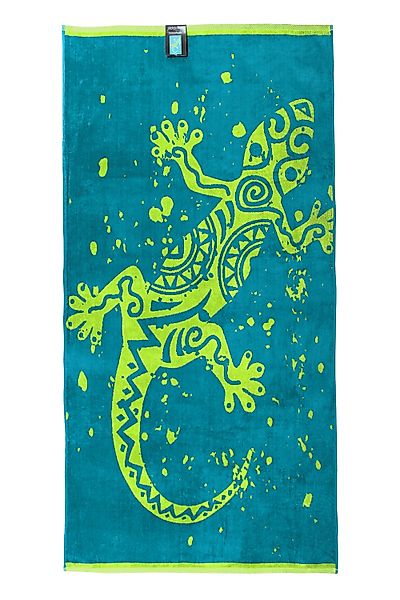 jilda-tex Strandtuch, Frotteevelours (1-St), weiche Frottee-Veloursqualität günstig online kaufen