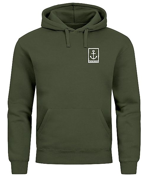 Neverless Hoodie Hoodie Herren Anker Logo günstig online kaufen