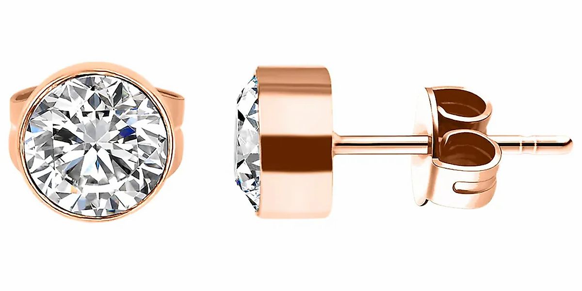 Adelia´s Paar Ohrhänger "Damen Ohrringe – Ohrstecker aus Edelstahl mit Stra günstig online kaufen