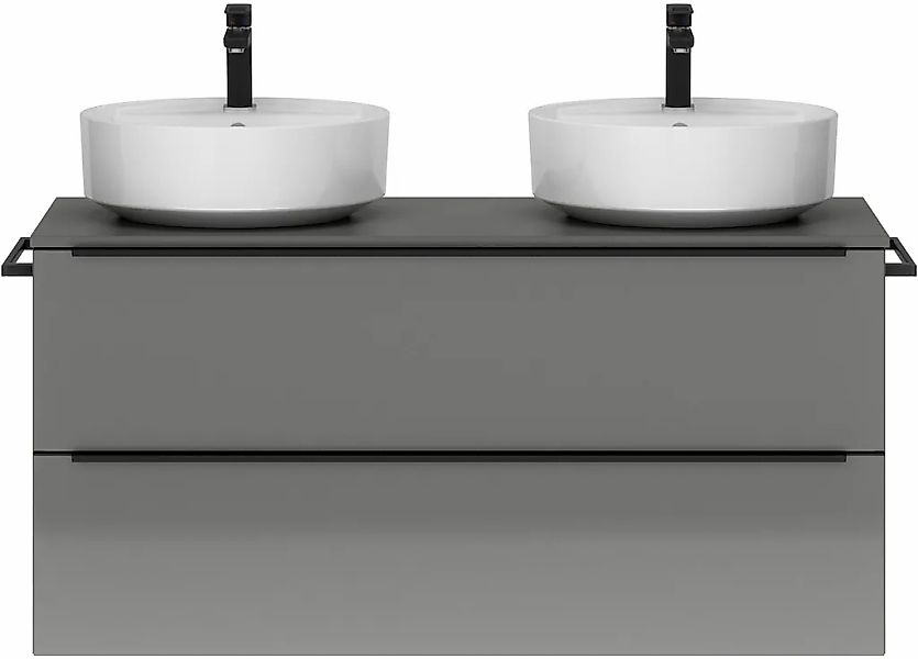 nobilia Waschtisch-Set "Alvene", (1 St., mit Doppelwaschplatz, vormontiert, günstig online kaufen