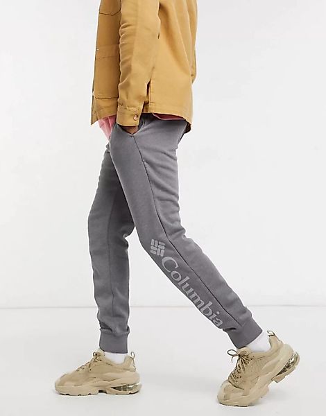 Columbia – CSC – Fleece-Jogginghose mit Logo in Grau günstig online kaufen