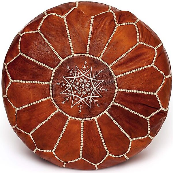 ALMADIH Pouf Leder Pouf Marokkanischer Echtleder günstig online kaufen
