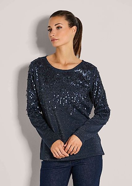 MADELEINE Langarmshirt Glitzeroberteil mit funkelnden Details günstig online kaufen
