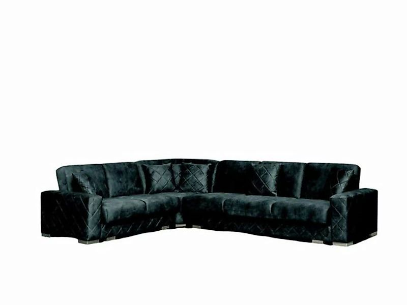 JVmoebel Ecksofa Design Sofa Ecksofa Samt Wohnlandschaft Möbel Couch L-Form günstig online kaufen