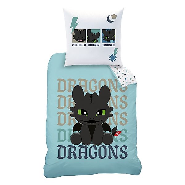 MTOnlinehandel Kinderbettwäsche Dragons Ohnezahn "Toothless Dreams" günstig online kaufen