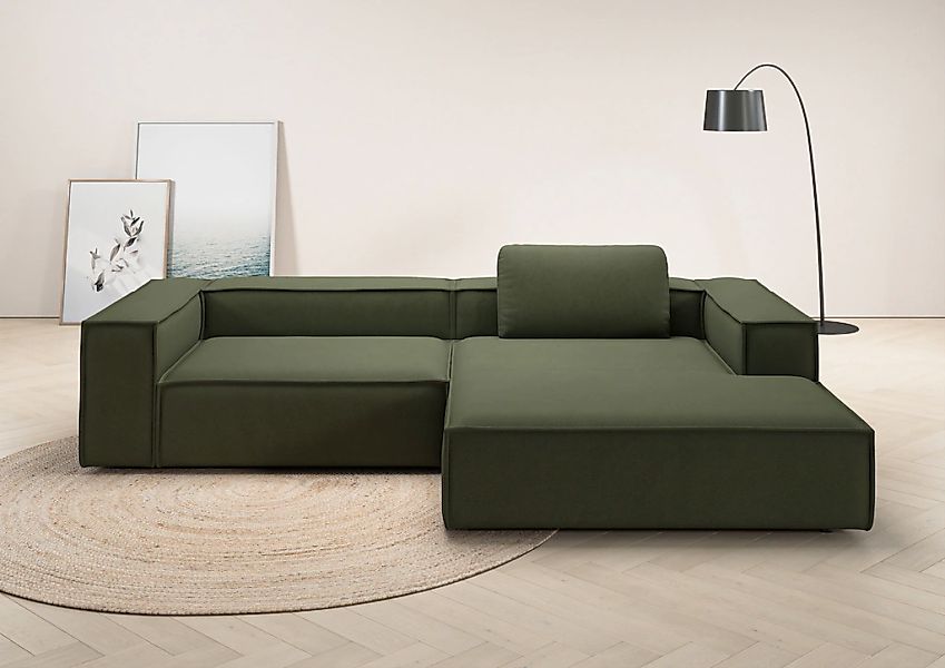Home affaire Ecksofa "Watertown, modernes XXL L-Form, 306 cm breit" Großzüg günstig online kaufen