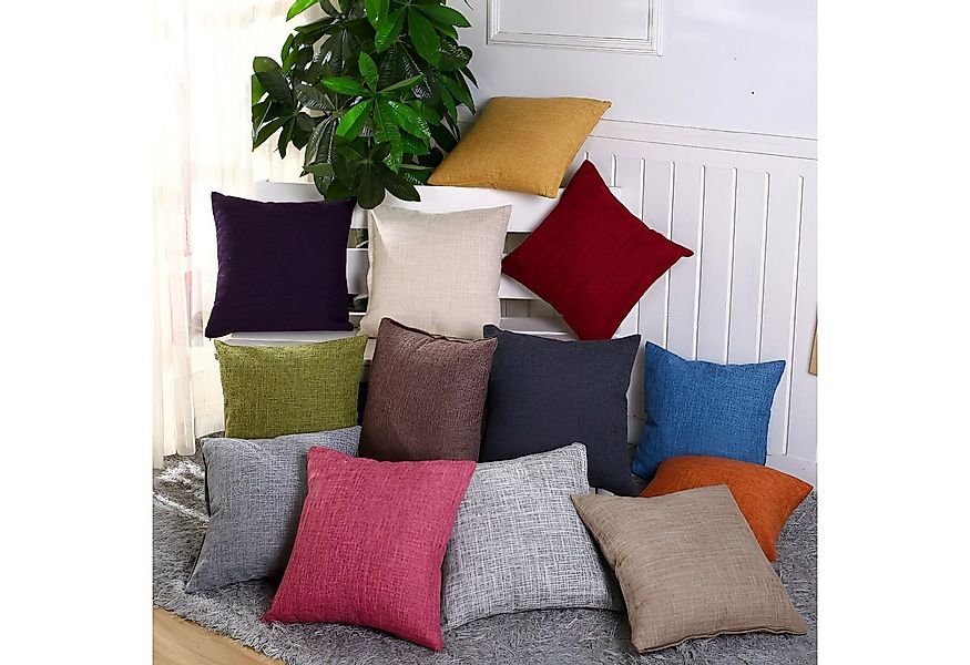 Interior by Hakito Dekokissen 2er Set Kissenbezug inklusive Füllkissen Kiss günstig online kaufen