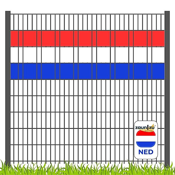 zaunzu Sichtschutz Fanartikel für Niederlande Doppelstabmatten Volle Streif günstig online kaufen