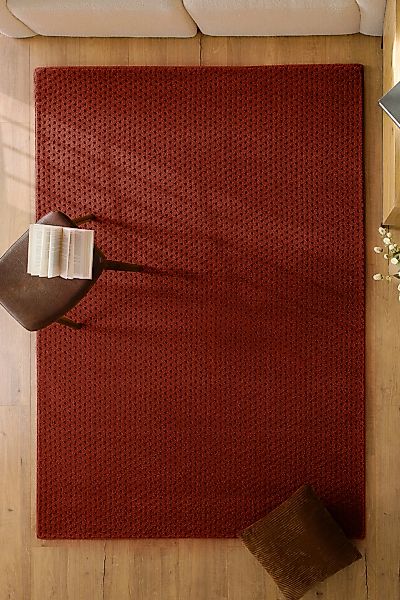 Wecon home Teppich "Castello THREE" rechteckig 7 mm Höhe Schurwolle, Kurzfl günstig online kaufen