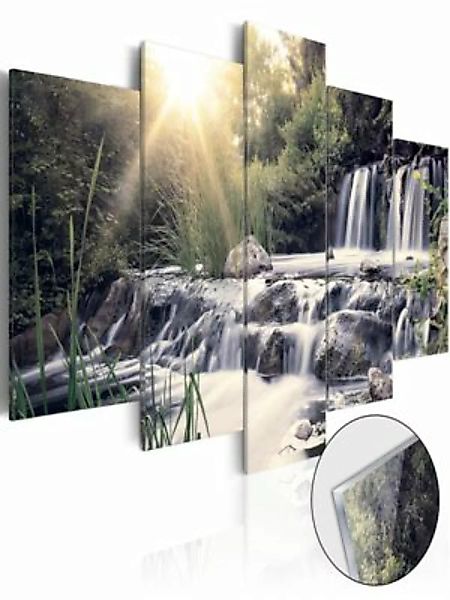 artgeist Acrylglasbild Waterfall of Dreams [Glass] mehrfarbig Gr. 200 x 100 günstig online kaufen