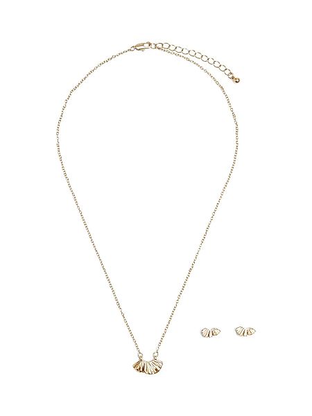 VILA 2er-pack Halskette Und Ohrringe Damen Gold günstig online kaufen