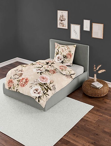 BIERBAUM Bettwäsche Bettwäsche, Mako-Satin, 2 teilig, günstig online kaufen