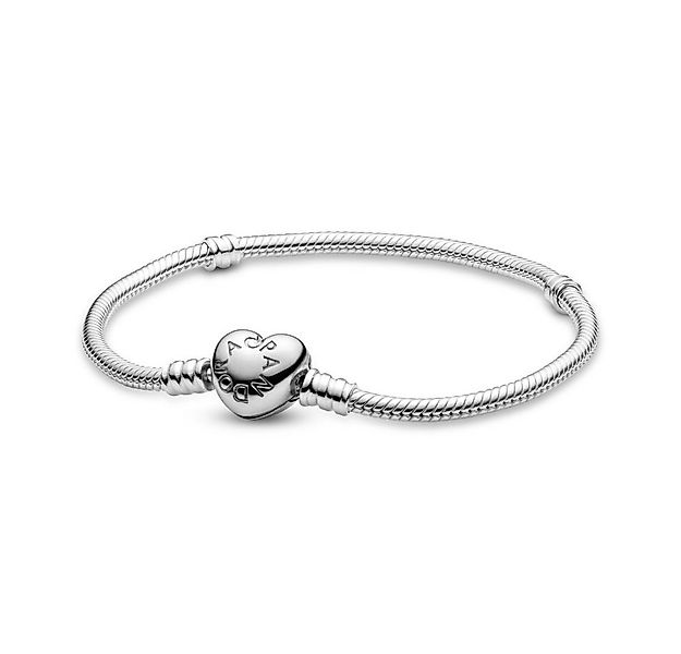 Pandora Bettelarmband Pandora Moments Schlangen-Gliederarmband mit Herz-Ver günstig online kaufen