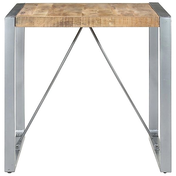 vidaXL Esstisch 80x80x75 cm Raues Mangoholz günstig online kaufen