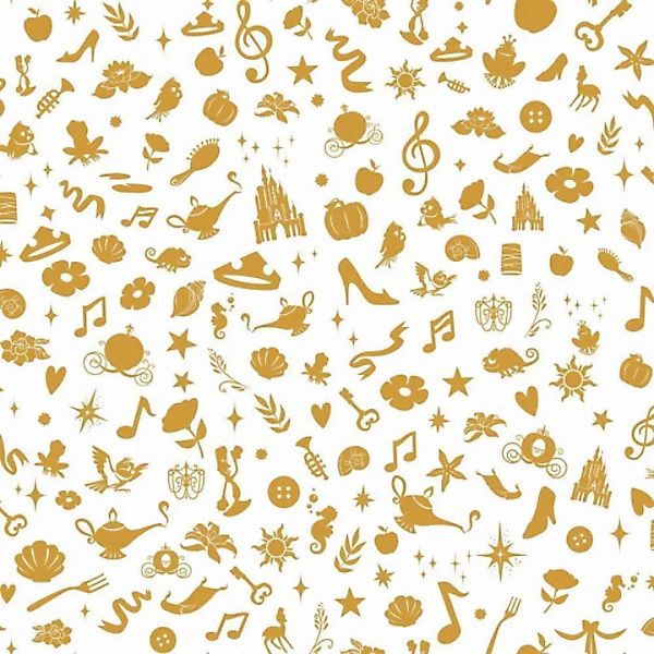 Tapete Peel And Stick Disney-ikonen 503 Cm Vinyl Gold günstig online kaufen