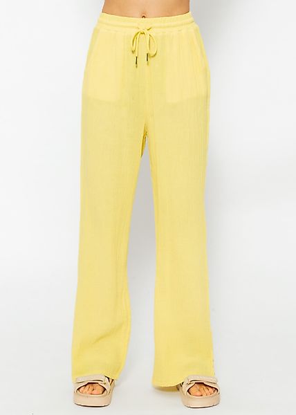 SASSYCLASSY Stoffhose Leichte Musselin Sommer Hose günstig online kaufen
