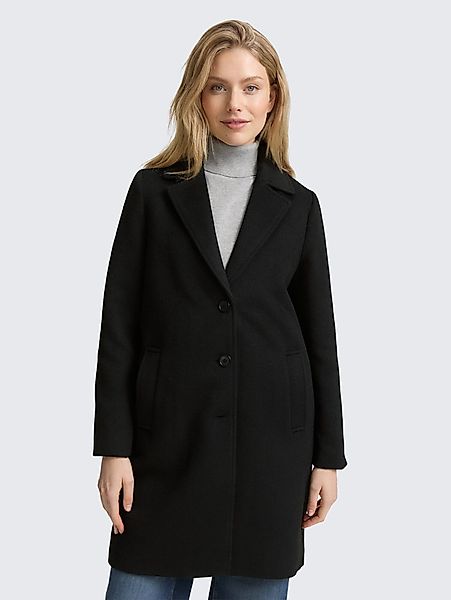TOM TAILOR Kurzmantel Wollmantel mit Eingriffstaschen günstig online kaufen