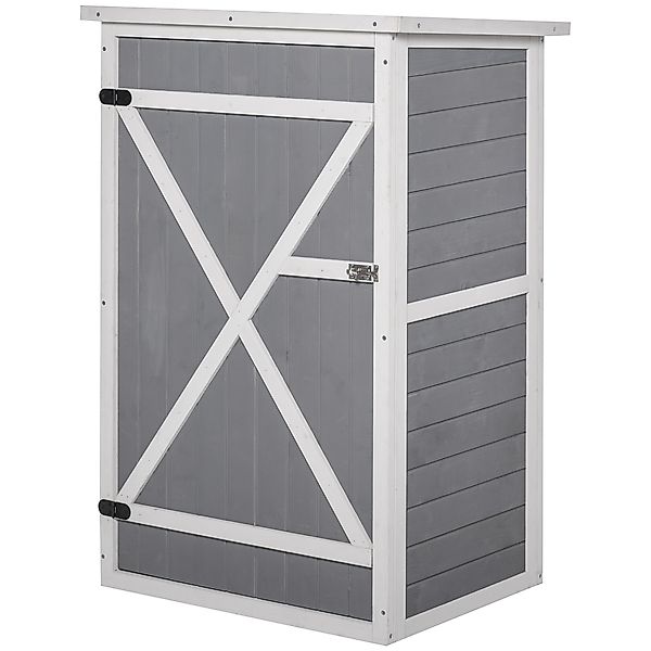 Outsunny Gerätehaus Gartenhaus, Geräteschuppen mit Regalböden, günstig online kaufen