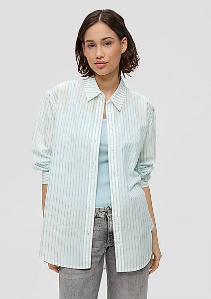 QS Langarmbluse Bluse Longbluse mit Streifen günstig online kaufen