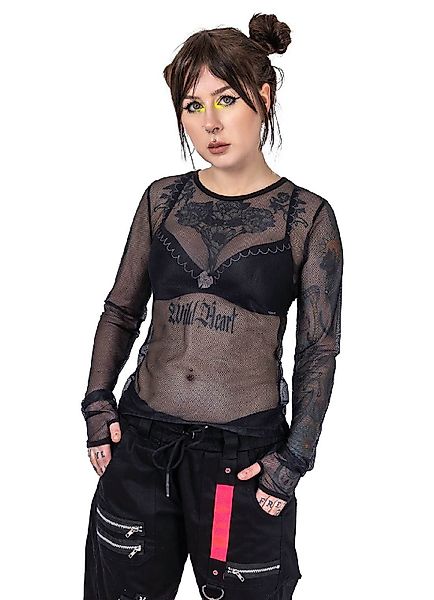 Poizen Industries Longsleeve Langarm Netz Top günstig online kaufen
