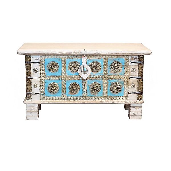 Oriental Galerie Truhe Indische Truhe Weiß günstig online kaufen