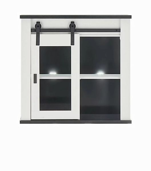 Furn.Design Hängeschrank Stove (Küchenschrank in weiß Pinie und anthrazit, günstig online kaufen