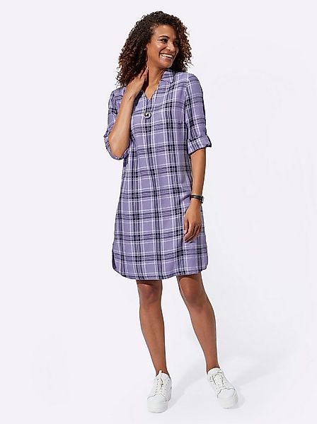 Witt Jerseykleid Karo-Kleid 3/4-Arm günstig online kaufen