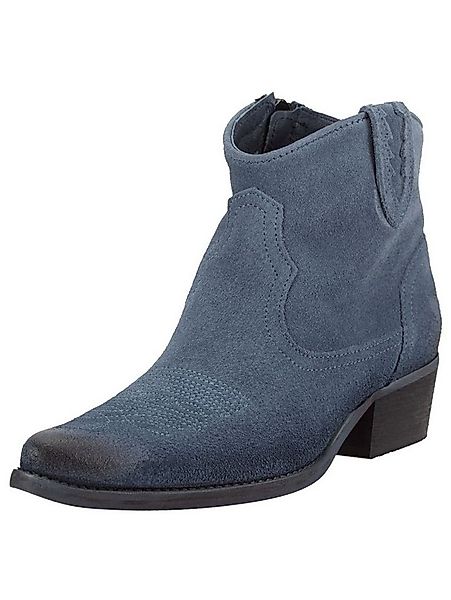 Felmini Stiefelette Veloursleder . Cowboy Stiefelette günstig online kaufen