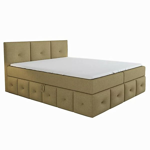 A&J MöbelLand GmbH Boxspringbett BOLLI mit 2 Bettkästen und Topper. (Boxspr günstig online kaufen