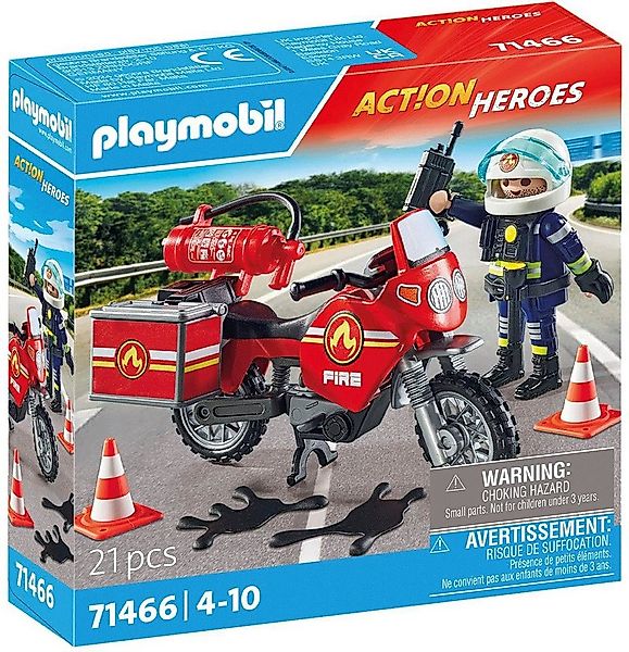 Playmobil® Feuerwehrmotorrad am Unfallort (71466), Action Heroes Konstrukti günstig online kaufen