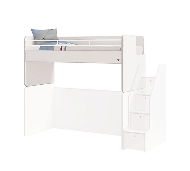 Möbel-Zeit Etagenbett Stockbett Studio für 3 Kinder (1 x Treppe, 2 x Einzel günstig online kaufen