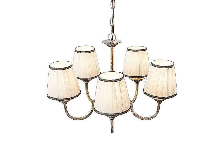 Lindby Kronleuchter Lumiel, Bronze IP20, 5 x 40 W günstig online kaufen