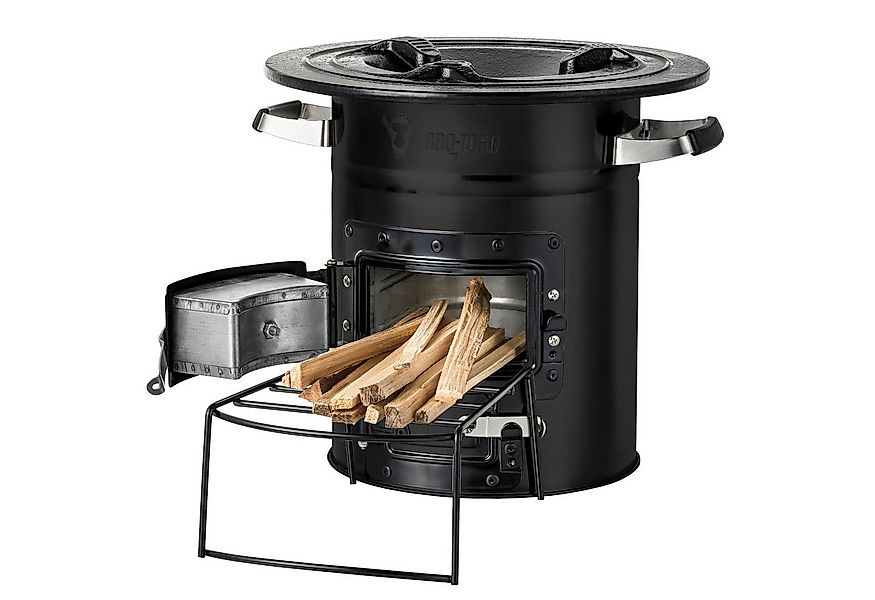 BBQ-Toro Feuerstelle Raketenofen RAKETE #2, schwarz, Rocket Stove für Dutch günstig online kaufen
