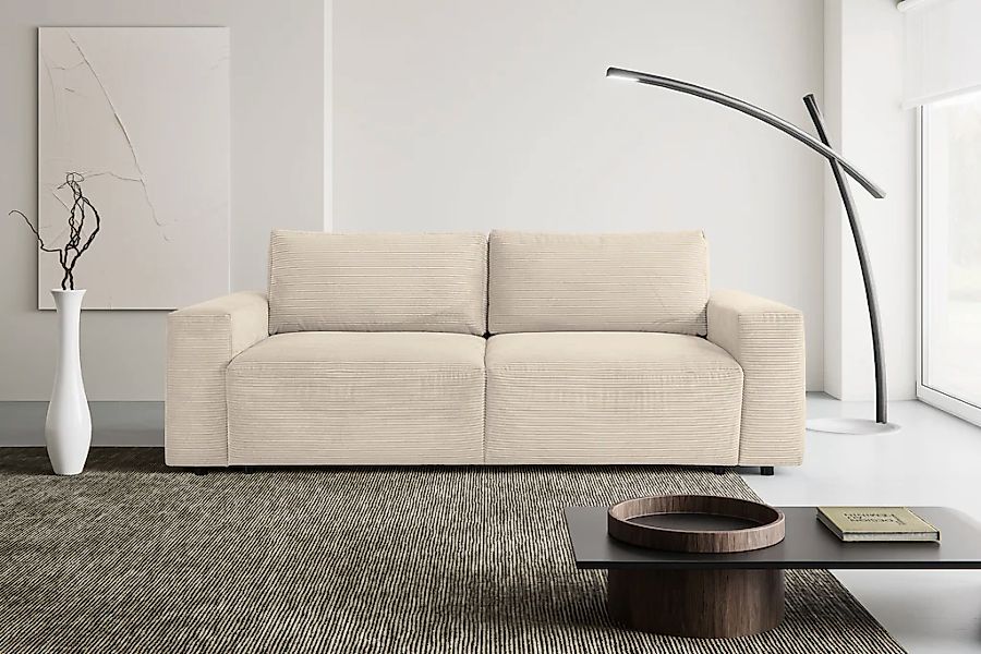 WERK2 Schlafsofa "Lima, inkl. Bettkasten, bequem, Mega Sofa: Breite 245 cm" günstig online kaufen