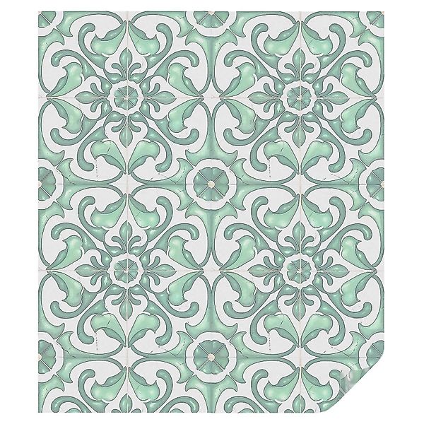 Tulup Buntglasfolie Grüne Symmetrie Fensterfolie Buntglas Optik 100x116 cm günstig online kaufen