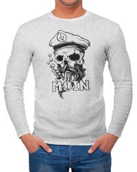Neverless Longsleeve Herren Longsleeve Moin Kapitän günstig online kaufen