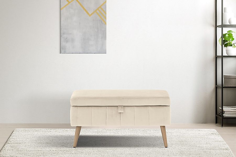 OTTO home Truhenbank "AMIRA Sitzbank mit Stauraum, Maße B/T/H: 81/36/43 cm" günstig online kaufen