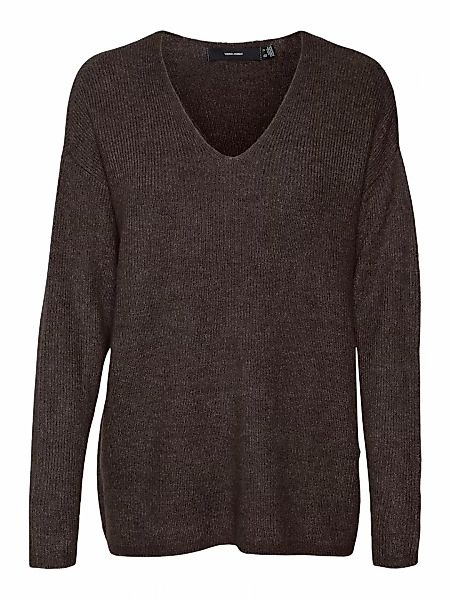 Vero Moda V-Ausschnitt-Pullover "VMCREWLEFILE LS V-NECK BLOUSE NOOS" günstig online kaufen