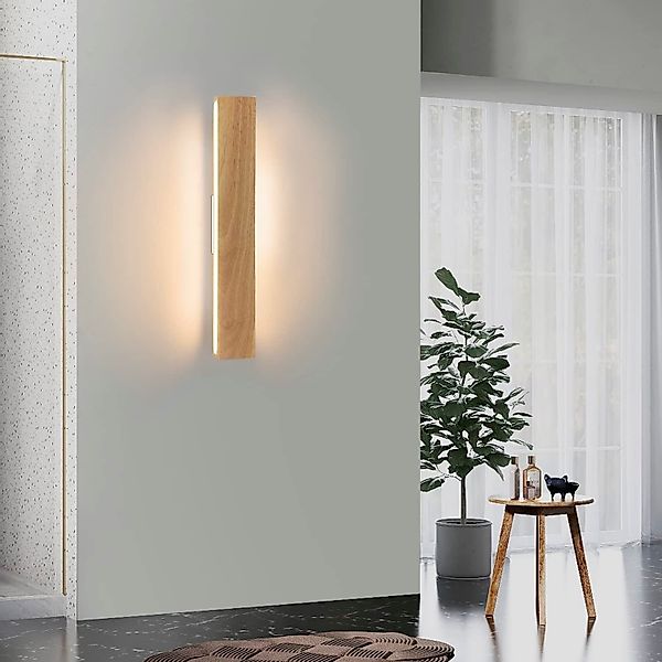 Nettlife LED Wandleuchte Holz 3000K warm günstig online kaufen